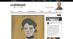 Desktop Screenshot of larepubliquedelart.com